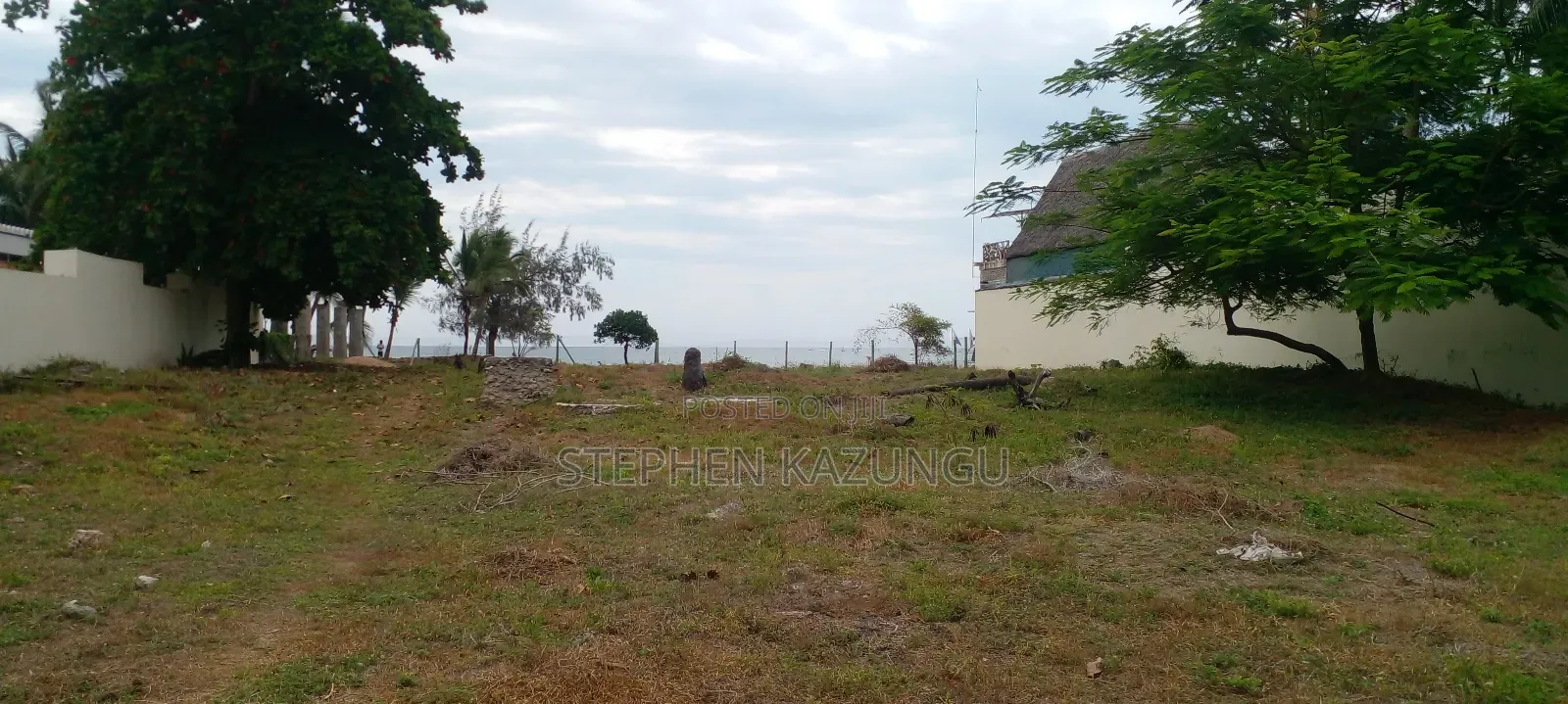 1 Acre White Sandy Beach Plot at Galu Beach in Diani.