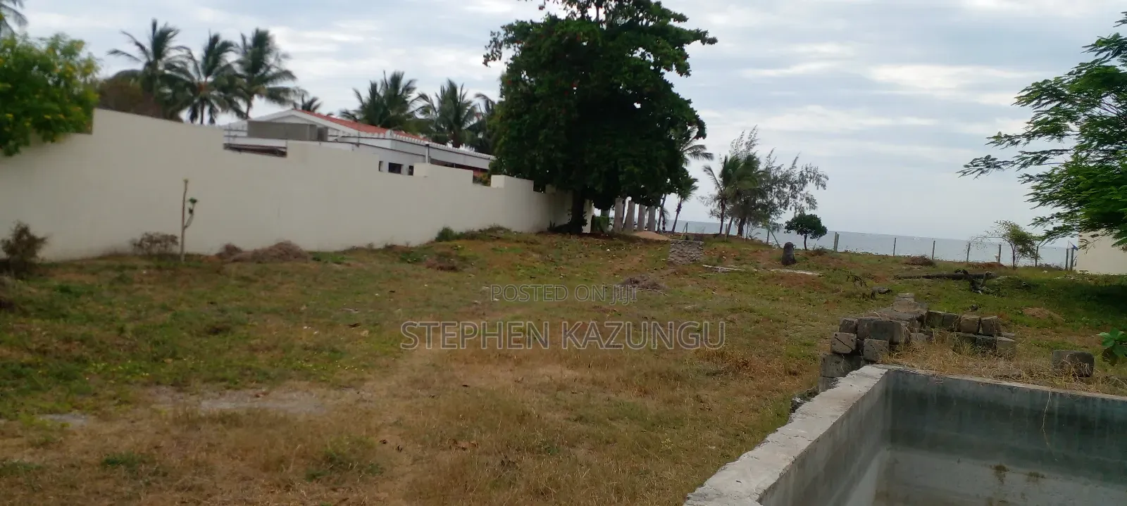 1 Acre White Sandy Beach Plot at Galu Beach in Diani.