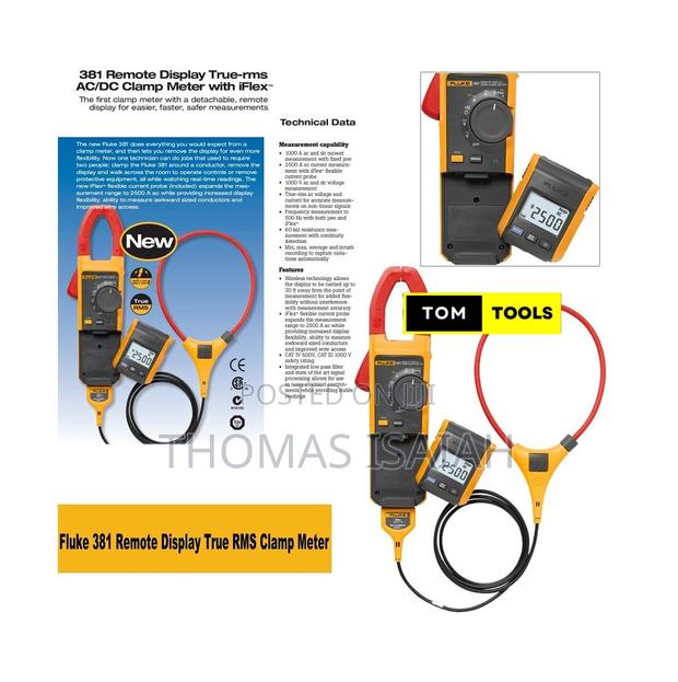 Fluke 381 Remote Display True Rms Ac Dc Clamp Meter - thumbnail 3