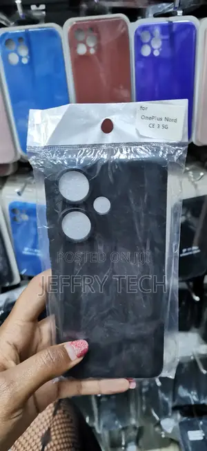 Zaaki Plain Black Soft Silicone Case for Oneplus Nord Ce 3 (5g)