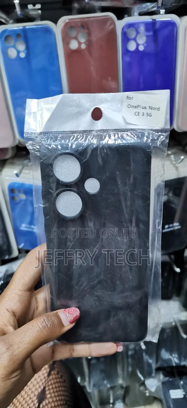 Zaaki Plain Black Soft Silicone Case for Oneplus Nord Ce 3 (5g) - main view