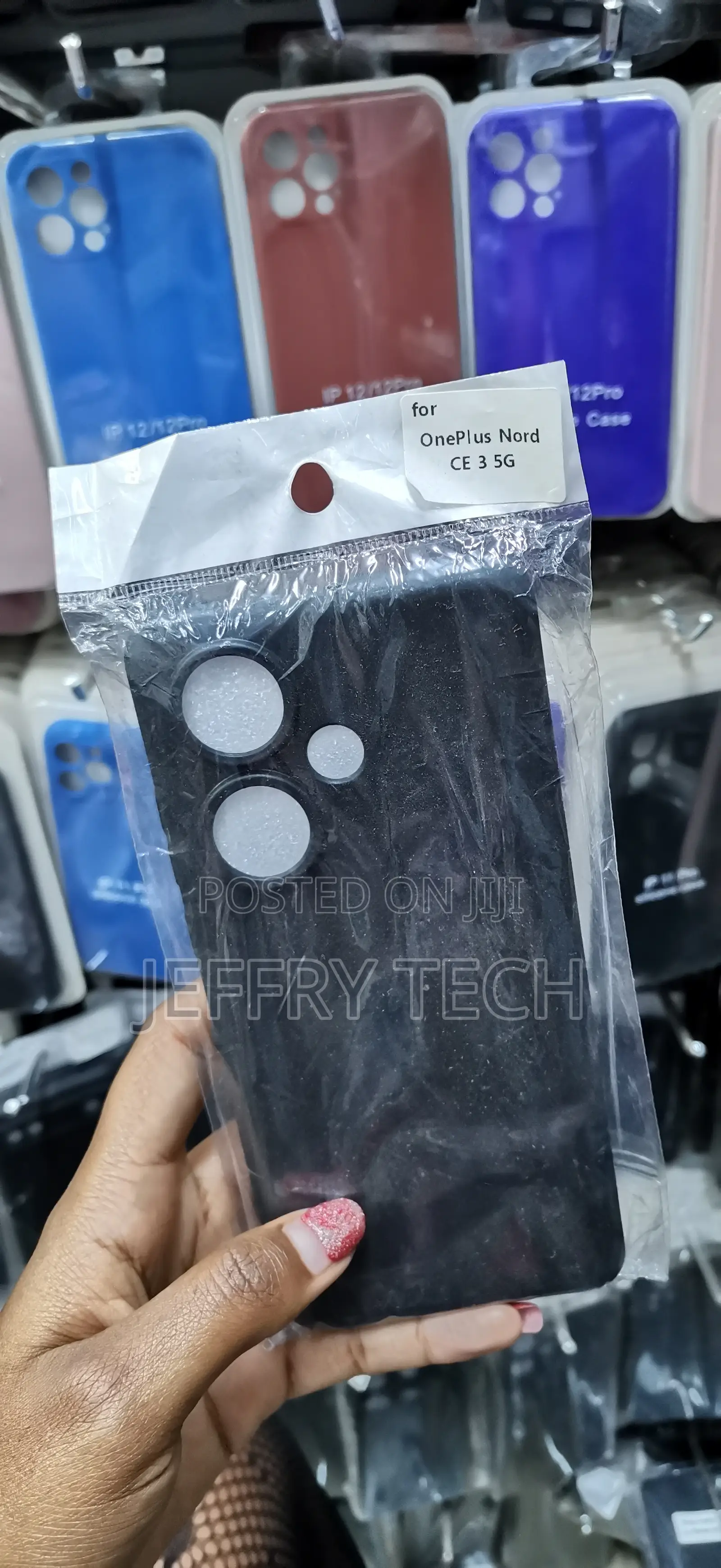 Zaaki Plain Black Soft Silicone Case for Oneplus Nord Ce 3 (5g)