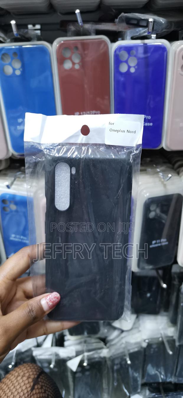 Zaxxi Plain Black Soft Silicone Case for Oneplus Nord - main view