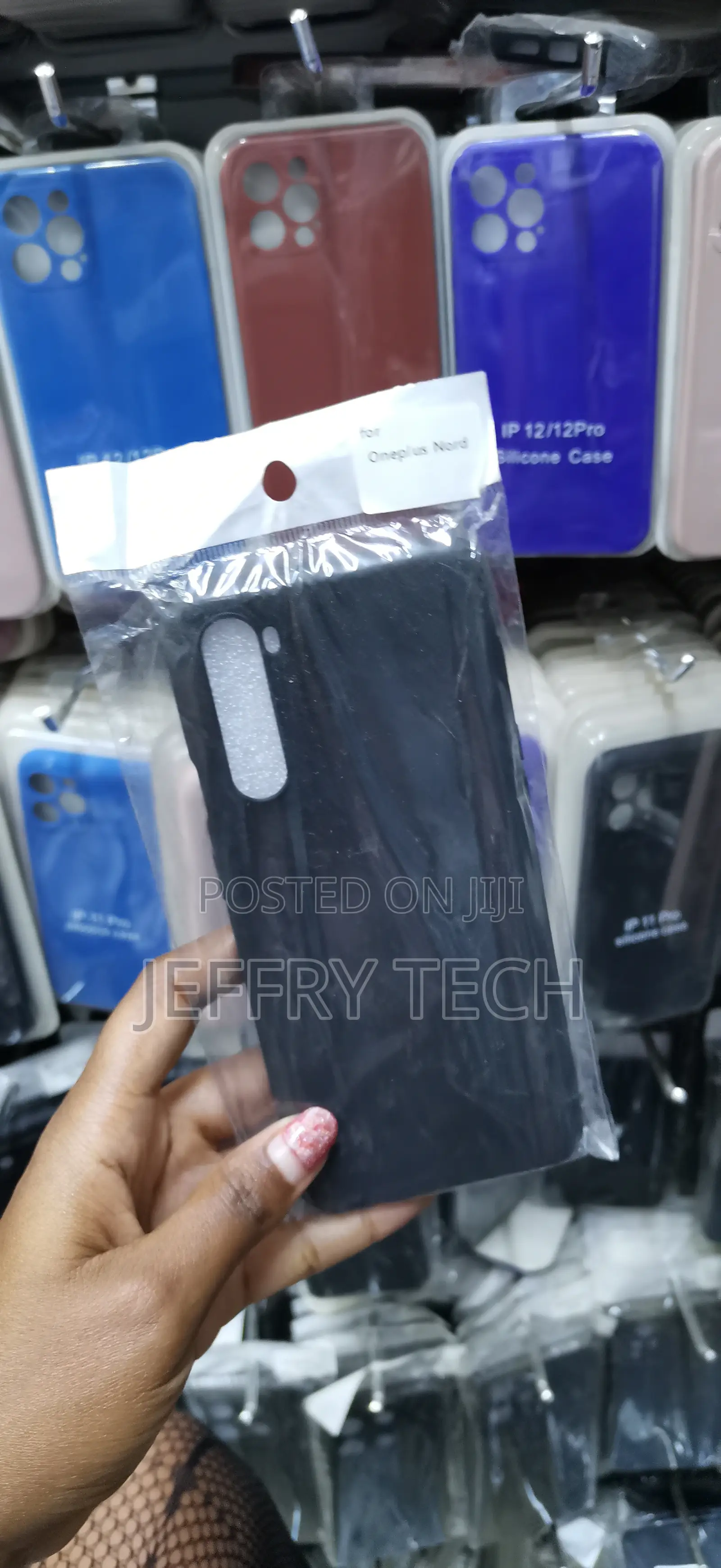 Zaxxi Plain Black Soft Silicone Case for Oneplus Nord
