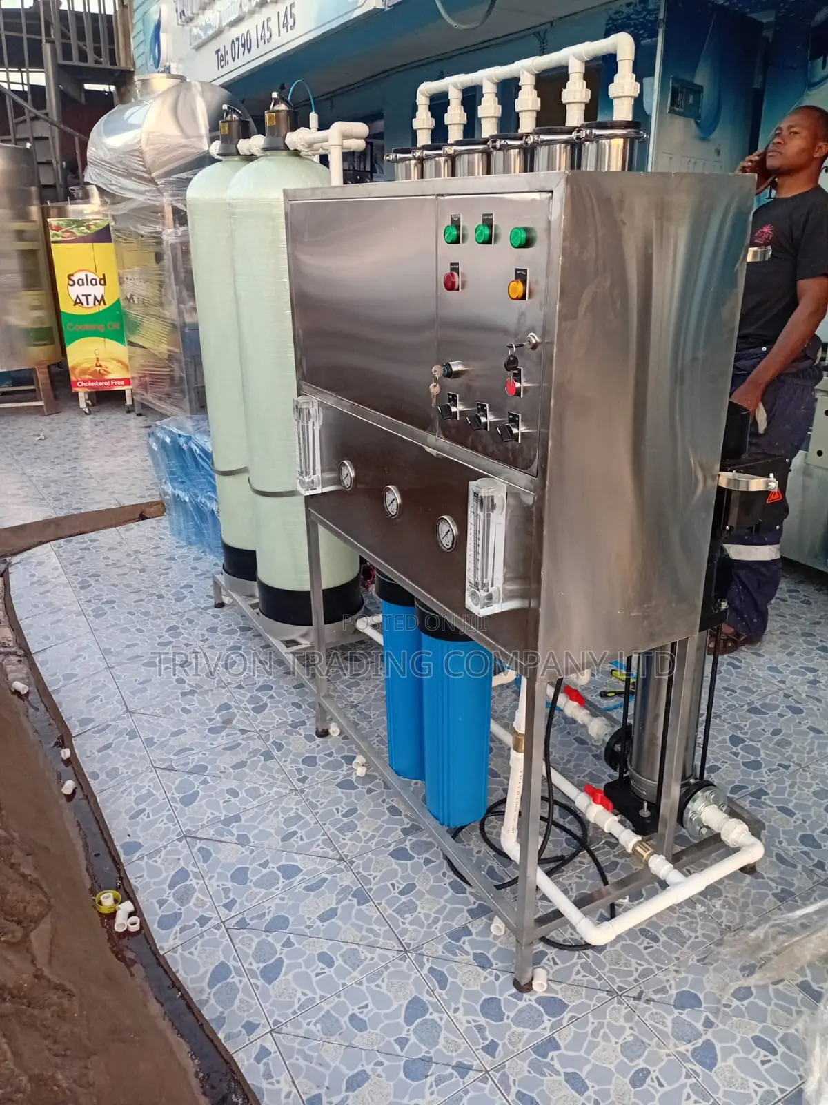 1500 LPH Ro Water Purification System | Water Bottling Vending