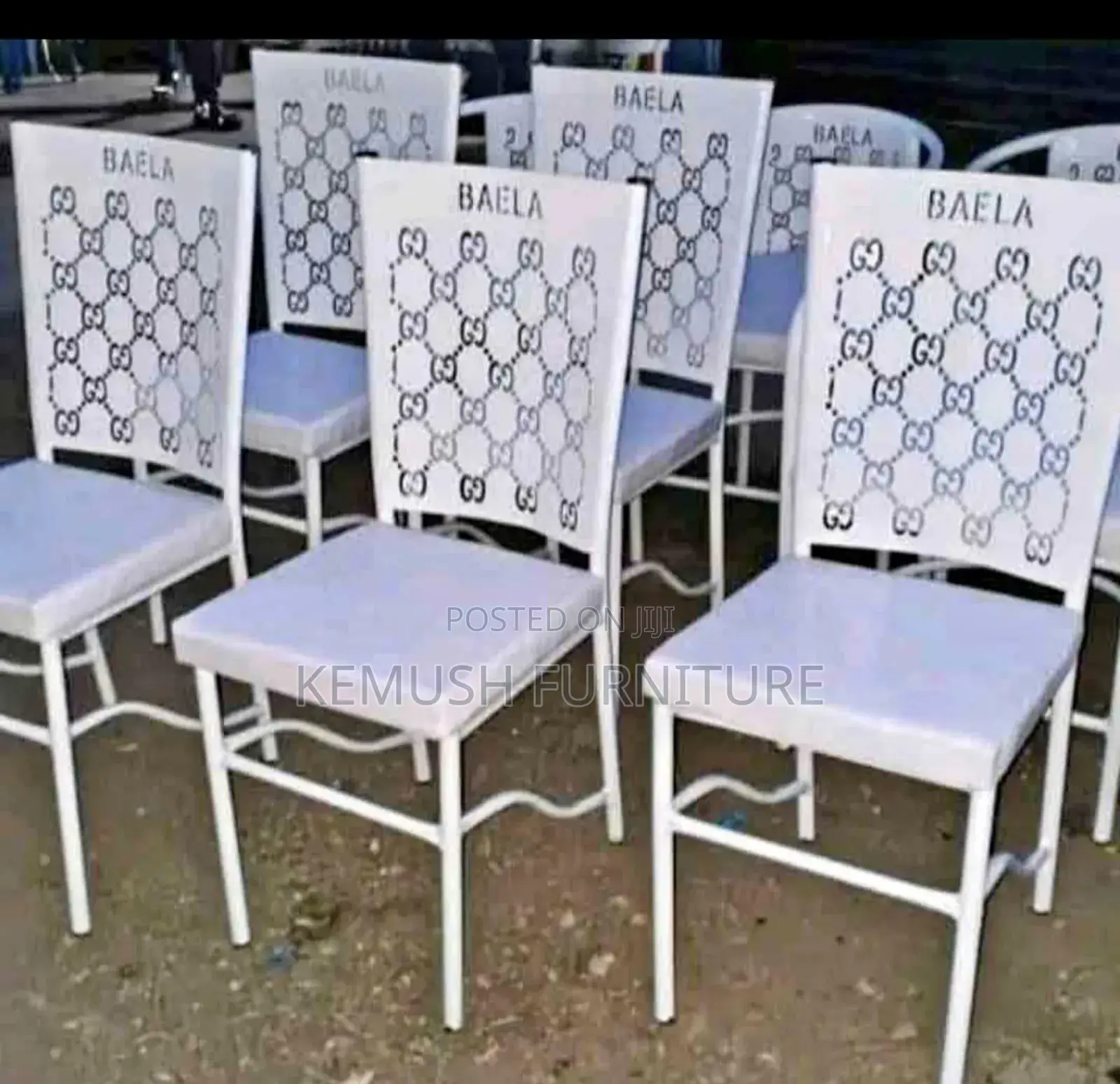 Hotel Restaurant Bar Seats in White Colour