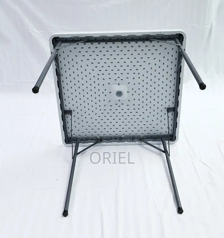 Picnic Foldable Table : 90cm Square Foldable Plastic Table