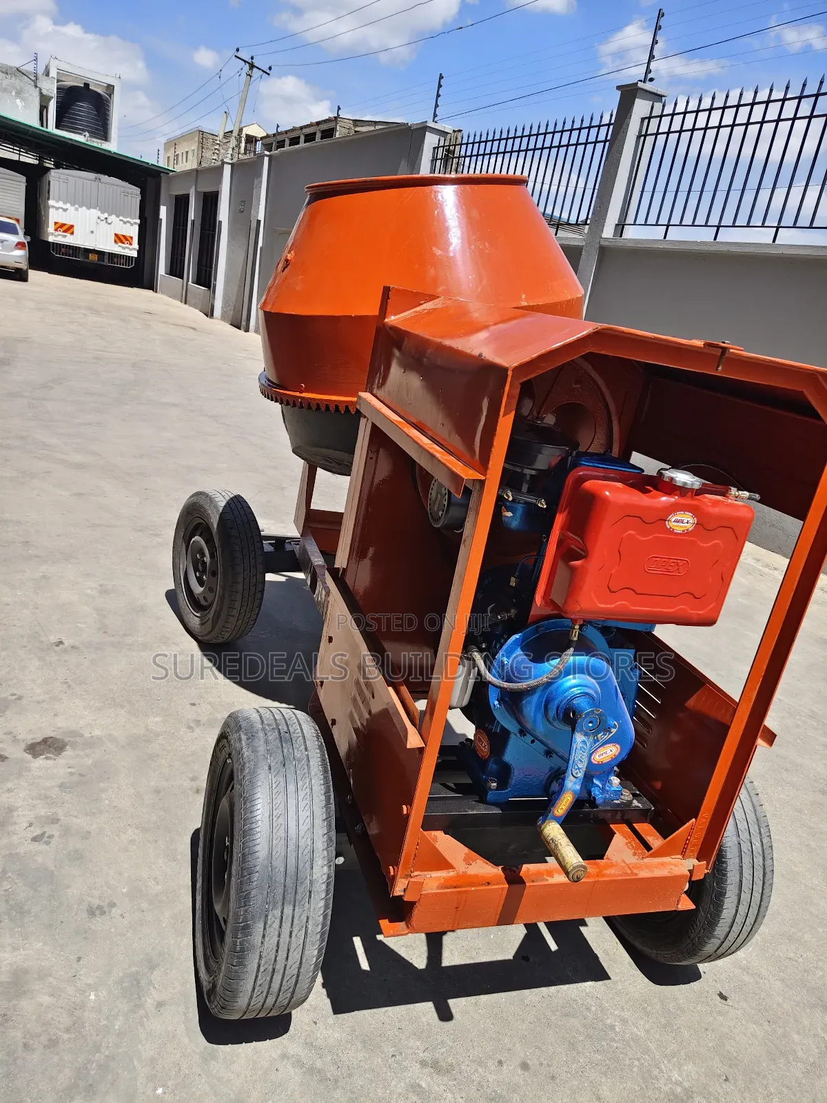 Diesel-powered Concrete Mixer,500 Ltrs Drum Capacity