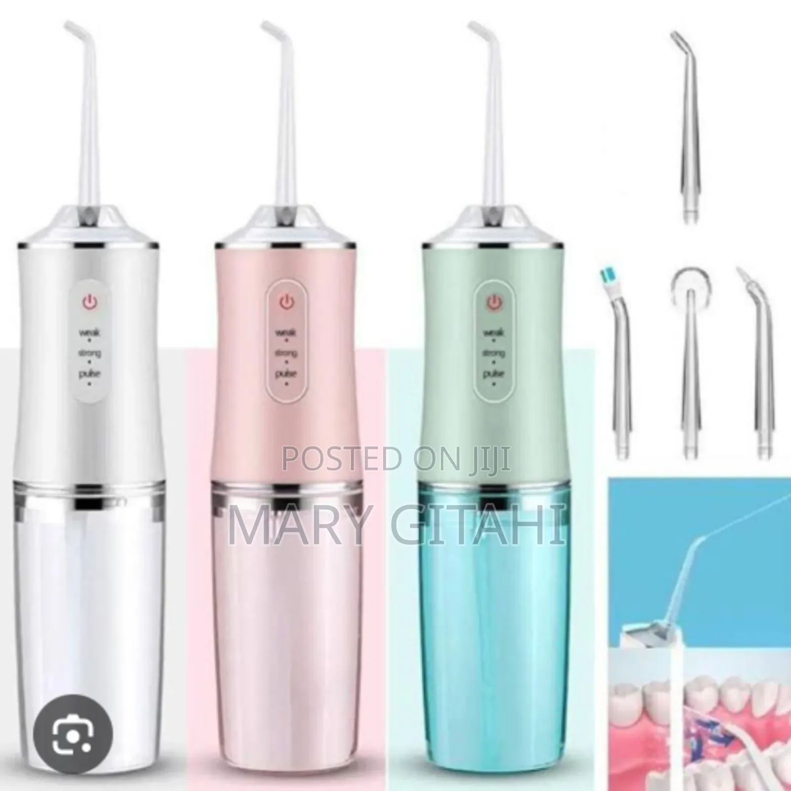 Rechargeable Portable Oral Care Irrigator With 4 Nozzles*