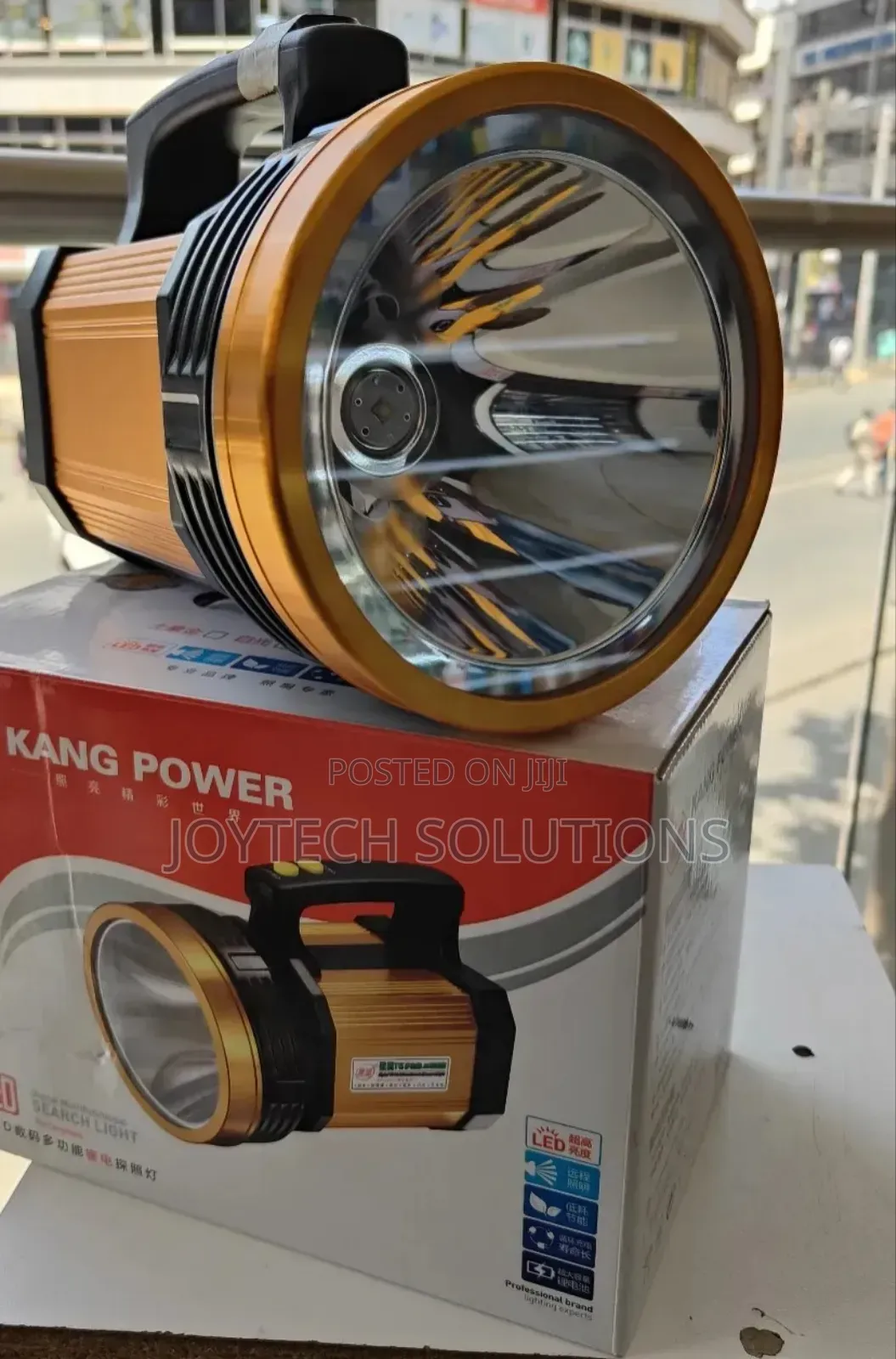 Industrial Rechargeable Torch . Kangpower Aluminium Search Light 120w