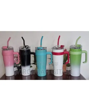 Pink, White,Grey Black 1200ml Capacity Stainless Steel Thermocups