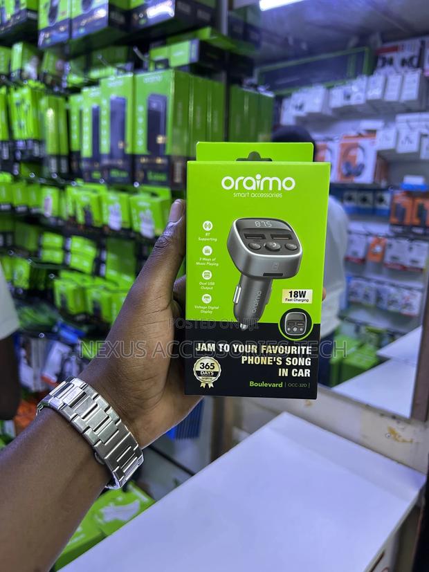 Oraimo Boulevard 18w Car Charger Fm Modulator – Fast Charging