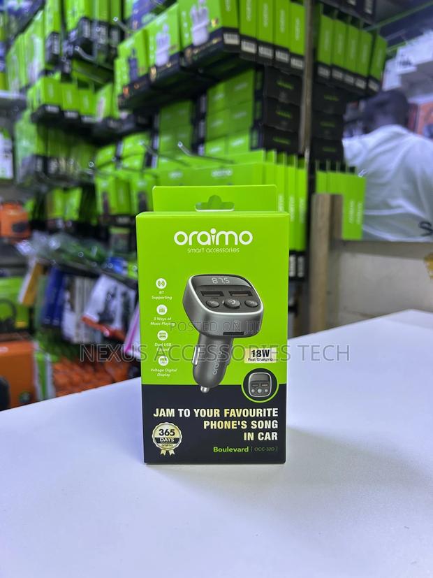 Oraimo Boulevard 18w Car Charger Fm Modulator – Fast Charging - thumbnail 3