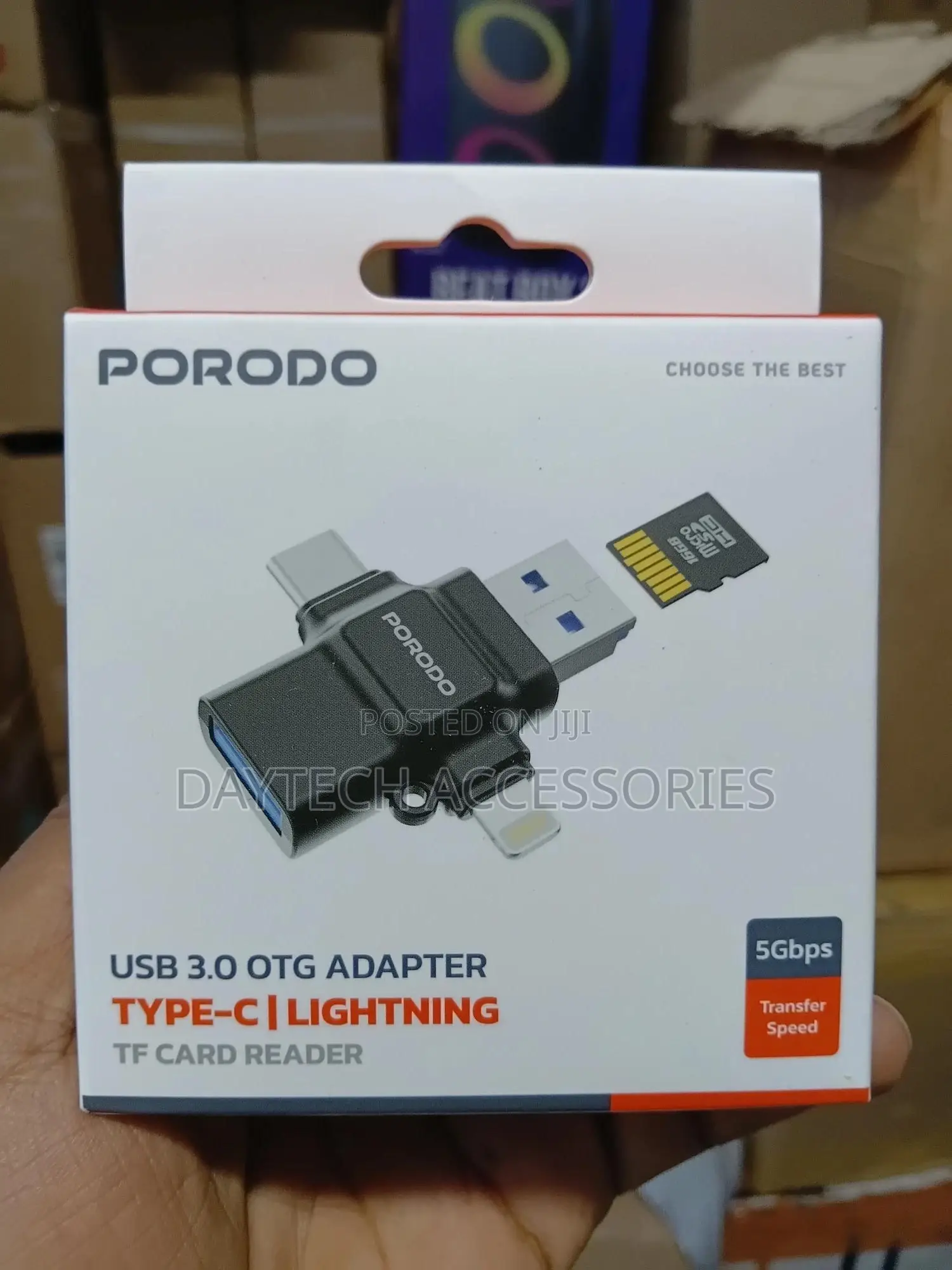 Porodo 4-in-1 Usb 3.0 Otg Card Reader Etk-09 – Lightning Type-C