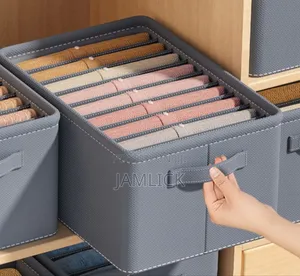 7 Grid Thick Clothes Organizer Drawer Wardrobe Storage Box - Rb
