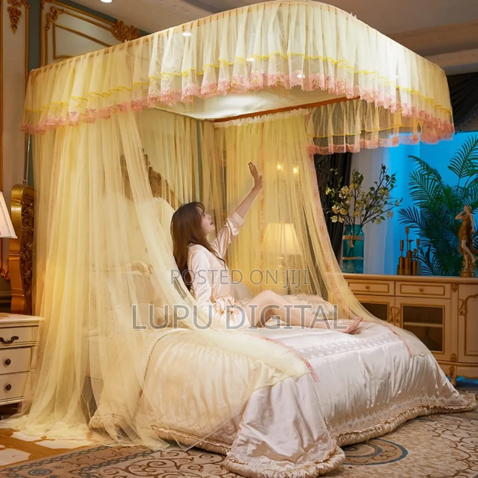 *2 Stand Mosquito Nets With Sliding Rails
