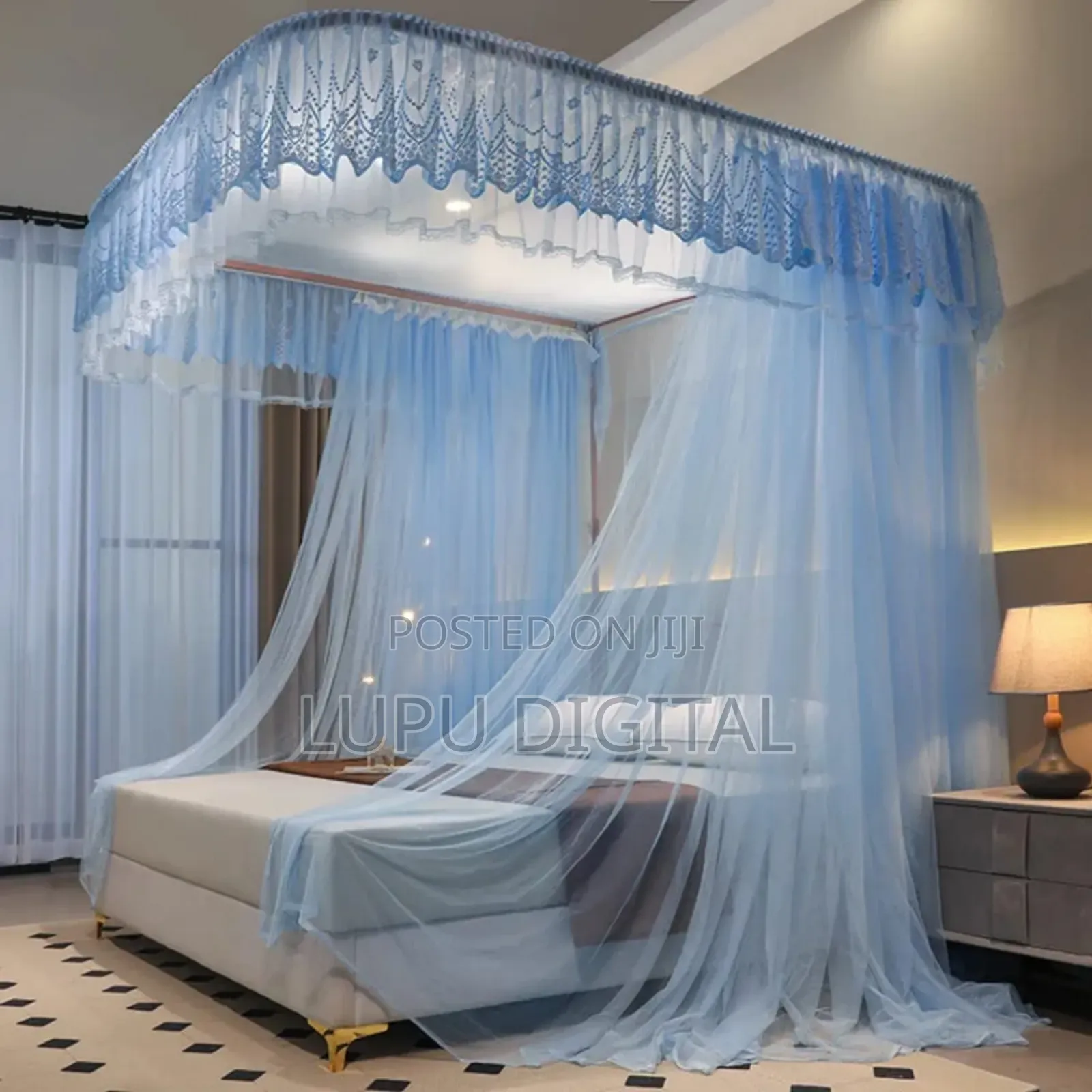 *2 Stand Mosquito Nets With Sliding Rails
