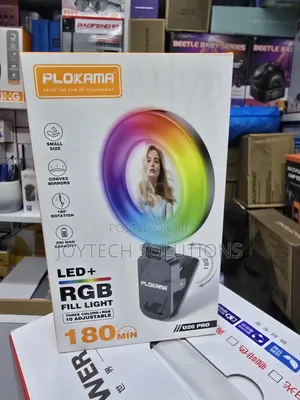 Rechargable Ringlight U20 Pro. 3 Modes + 10 RGB Colours