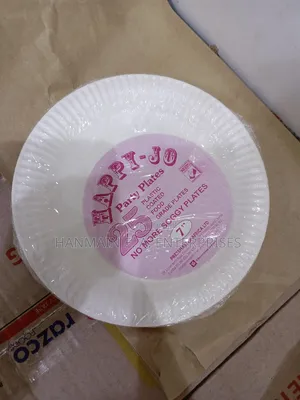 25 PCS Biodegradable Paper Plate Eco Friendly