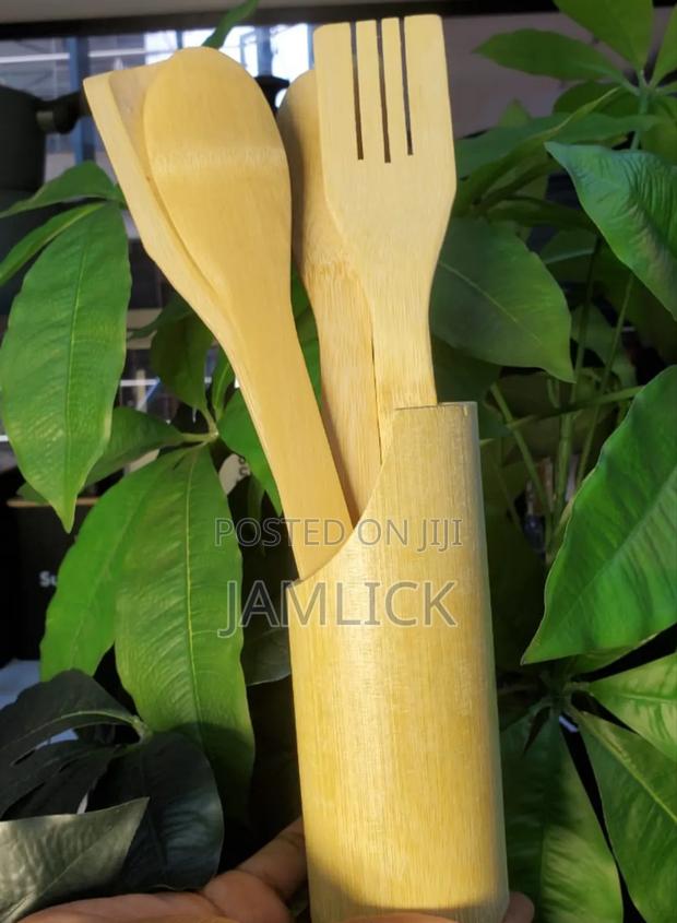 4pcs Set Bamboo Cooking Sticks (Mwikos) – Rb - main view