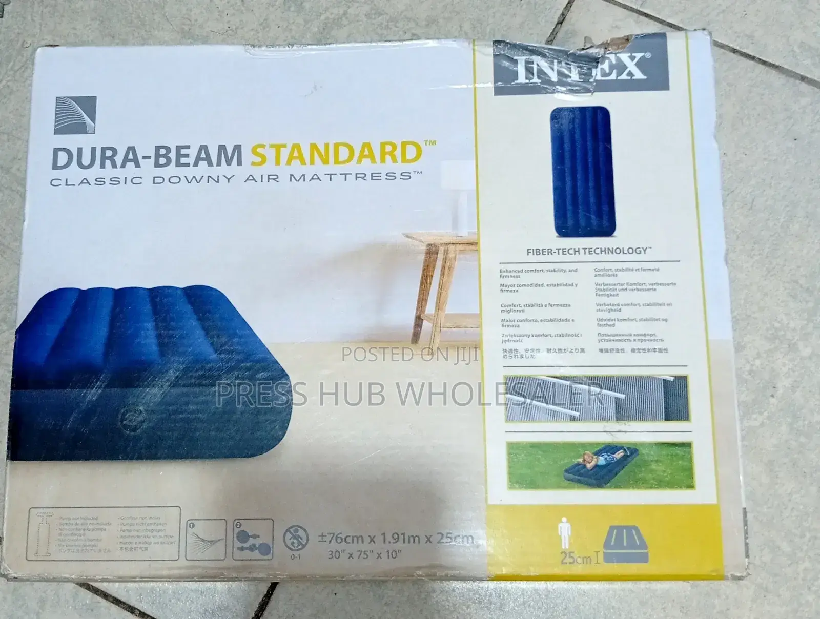 Air Mattress With Fiber-Tech Technology.