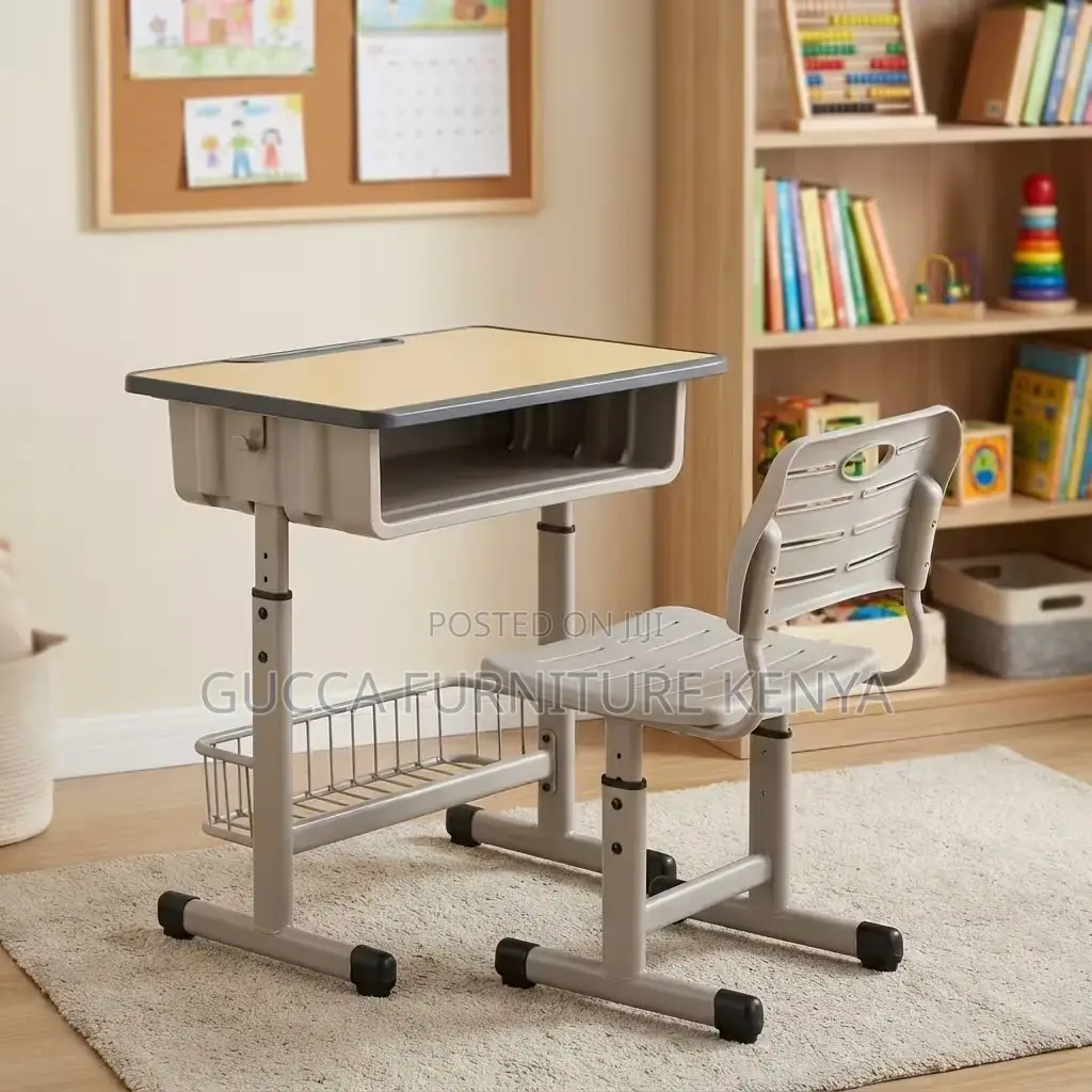 Modern Adjustable Kids Desk And Chair Set