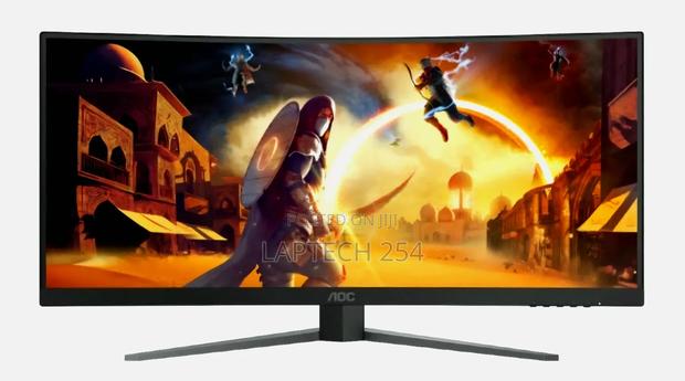 Aoc 34-inch Curved Gaming Monitor Resolution ,180hz Refresh Rate