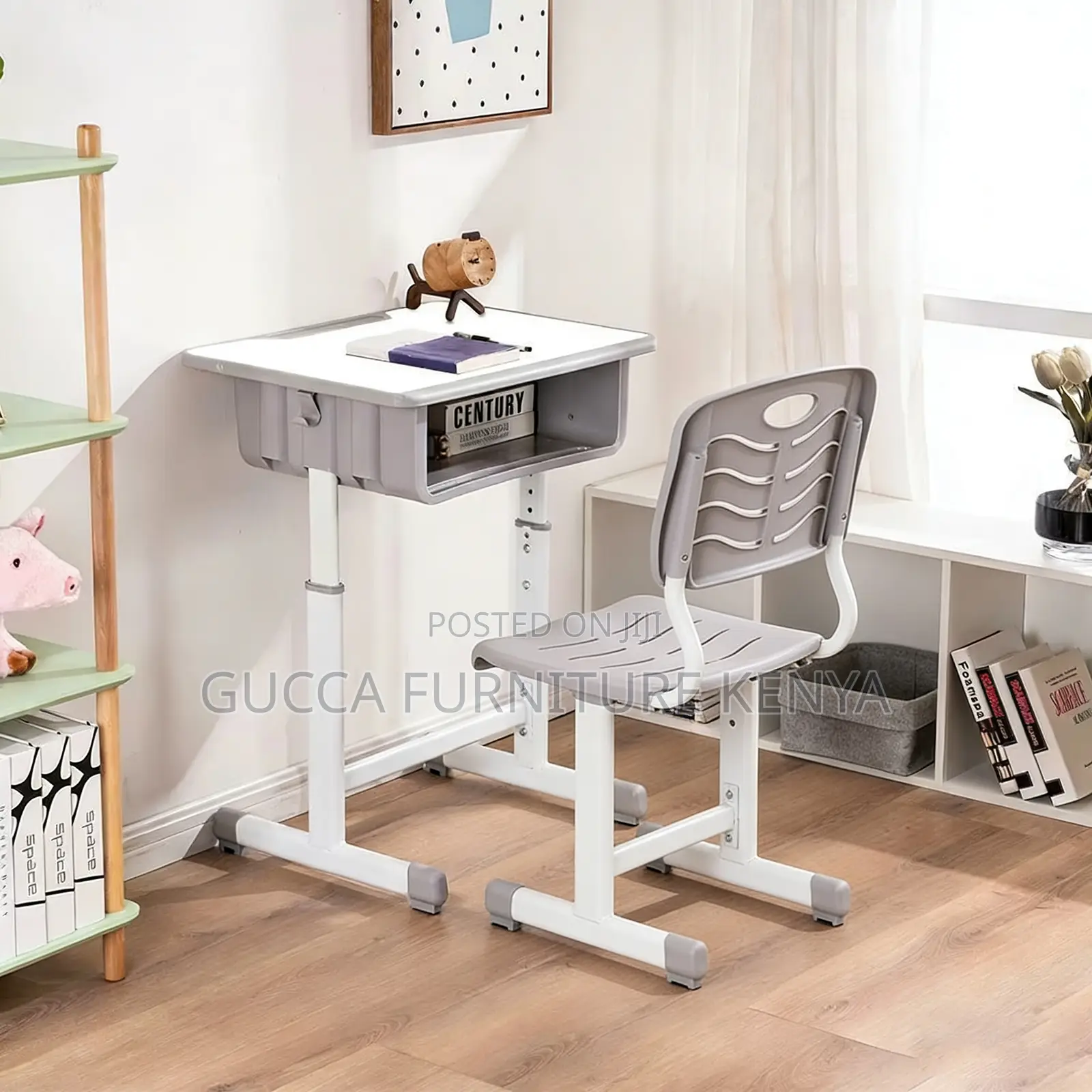 Modern Adjustable Kids Desk And Chair Set