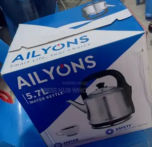 Ailyons 5.7l Electric Water Kettle (Model Fk-0338).