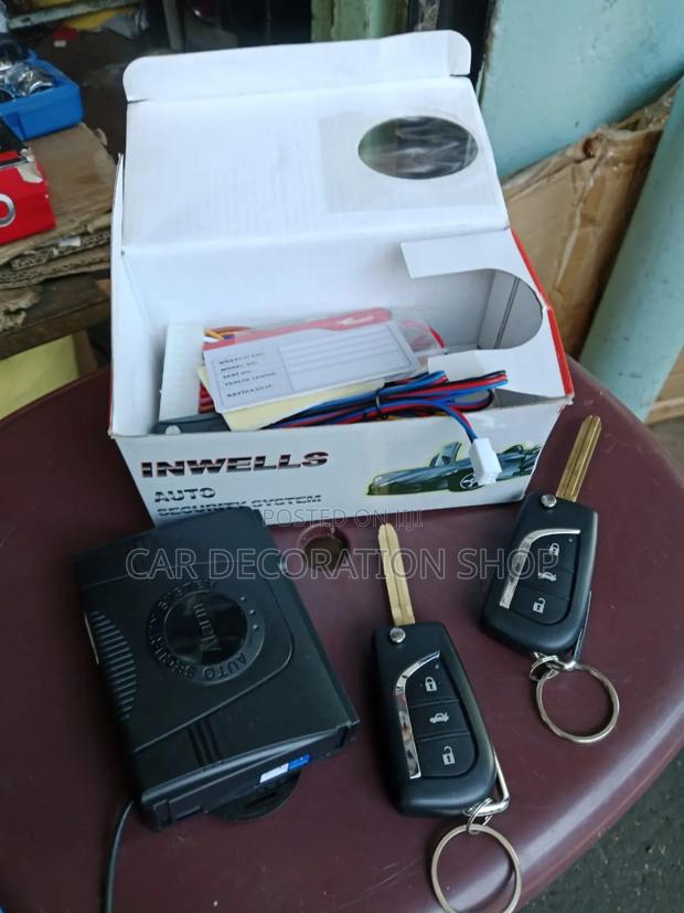 Car Alarm Security System With Flip Key Remote Central Locking Kit - main view