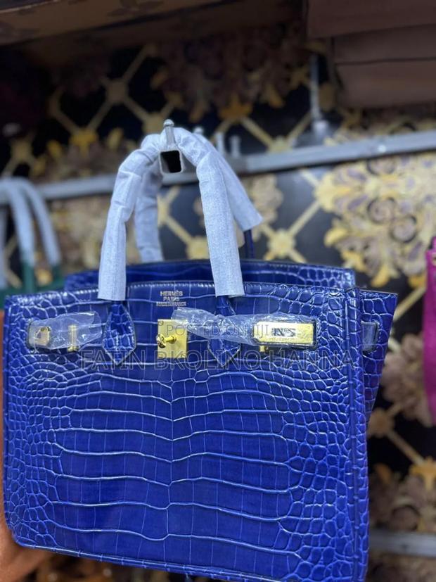 Birkin Croc Print Handbag - thumbnail 2