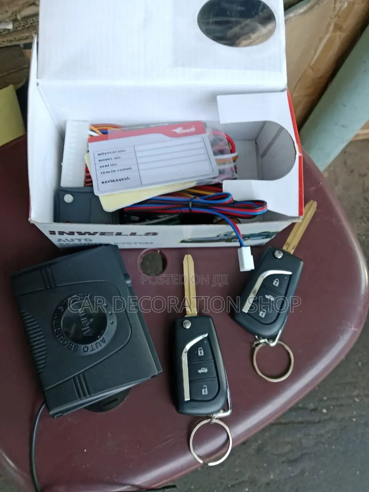 2way Flip Key Alarm Witgfree Blank Key