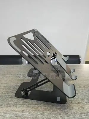 Metal Foldable Laptop Stand With Phone Holder