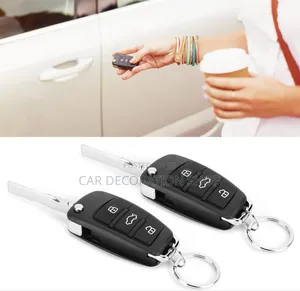 Universal Car Alarm System Antitheft With 2 Set Flip Remote Keys