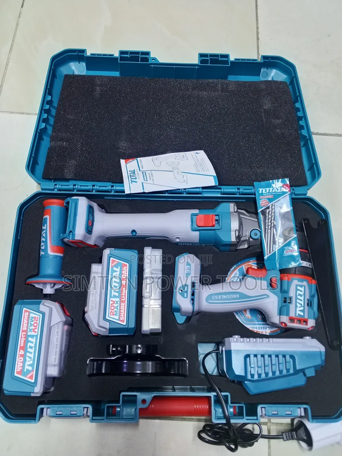 Rechargeable Total Impact Wrench Drill Set