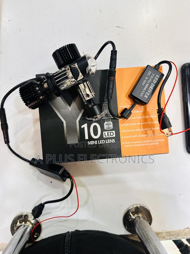Y10 H7 Mini Projector Headlights – Modern Look, Enhanced Visibility - main view