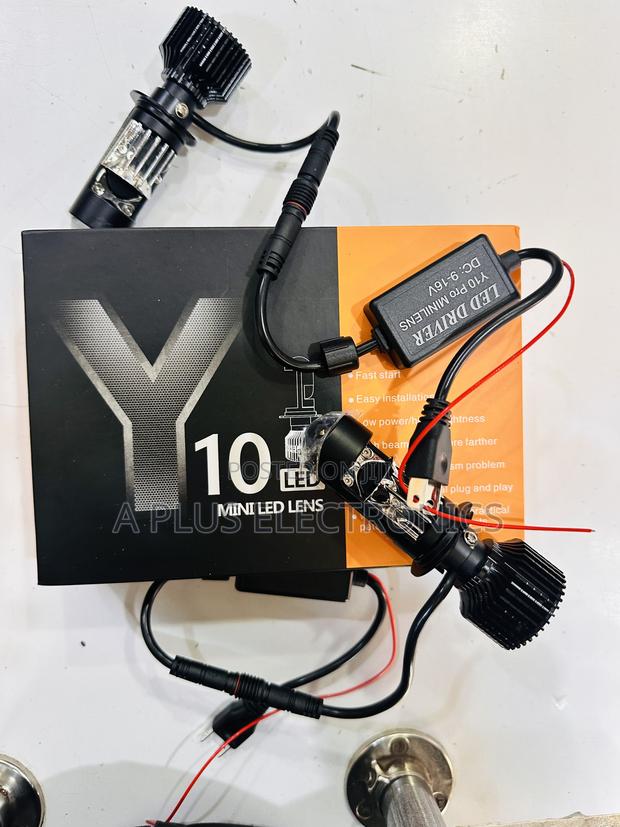 Y10 H7 Mini Projector Headlights – Easy Installation, Strong Output - main view