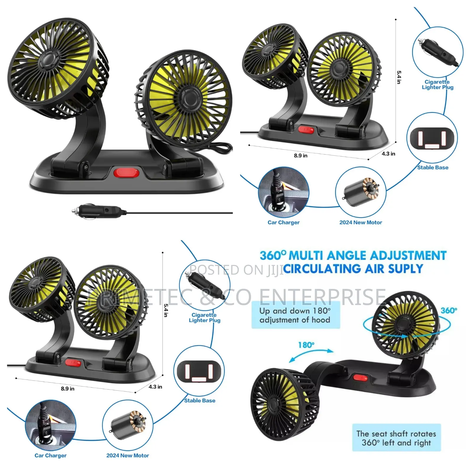 Double Car Fan