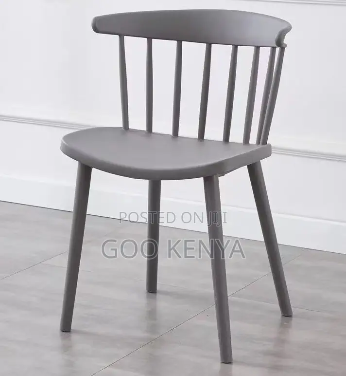Home Chair; Plastic Dining Chair With Backrest