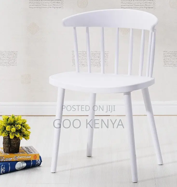 Home Chair; Plastic Dining Chair With Backrest