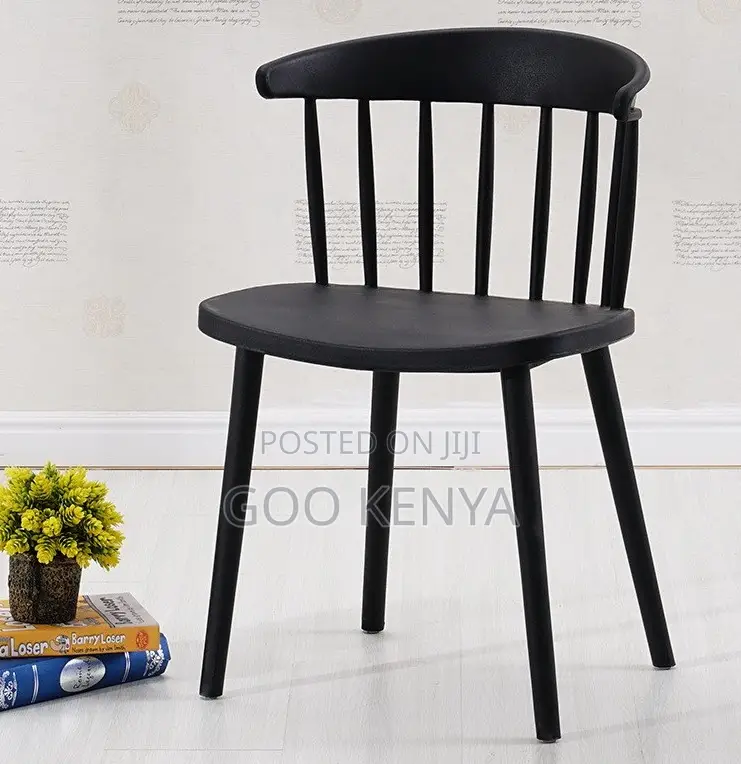 Home Chair; Plastic Dining Chair With Backrest