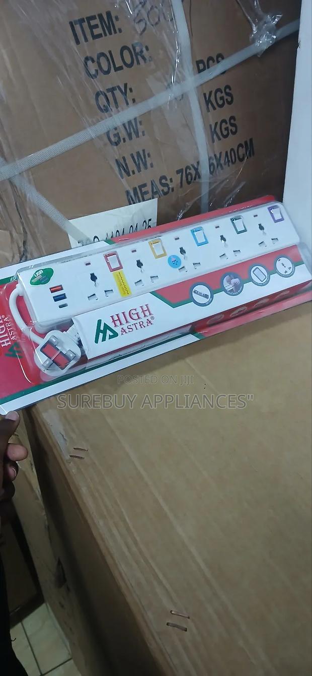 High Astra 5-Way Power Extension – Safe Reliable Socket Hub - main view