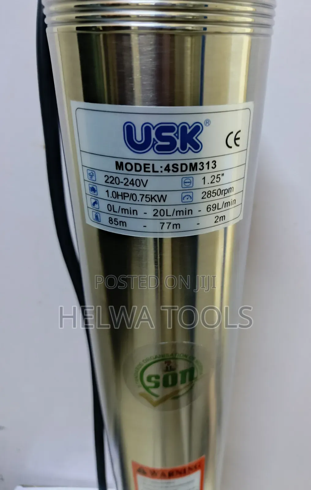 Usk Deep Well Submersible Pump /1hp
