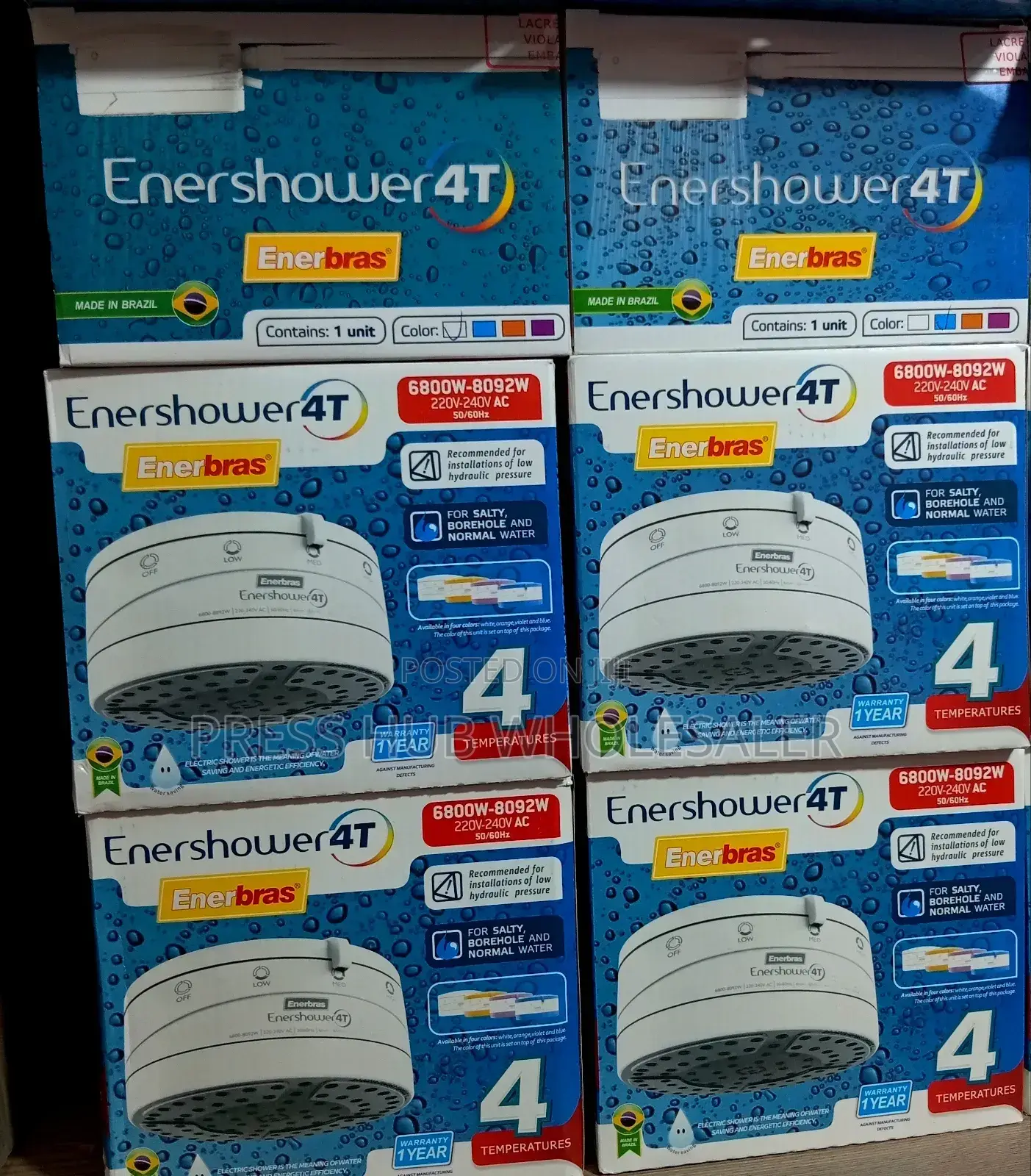 Enerbras Enershower 4t Instant Shower Water Heater.