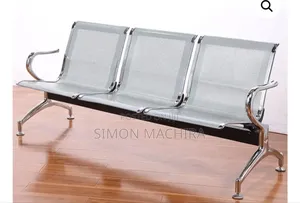 3 Link Metallic Office Waiting Bench