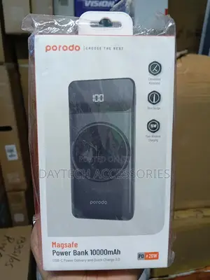 Porodo Magsafe Power Bank 10000mah With 20w Pd Li-Polymer 3.7v Battery