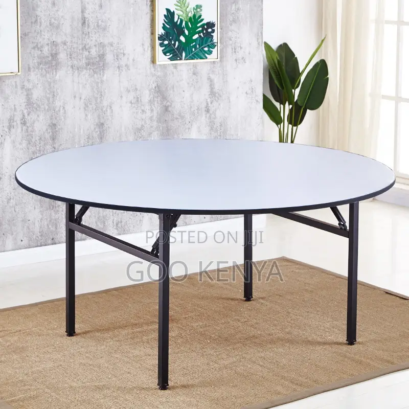 Home Table; Space-saving Foldable Wooden Dining Table