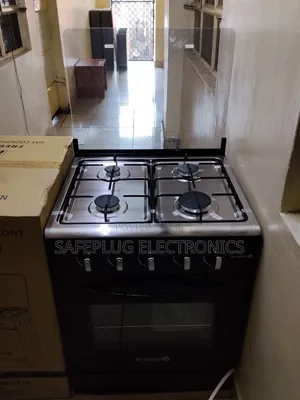 Volsmart Jet Gas Cooker - 6 Burners, Stainless Steel - Jet Valve