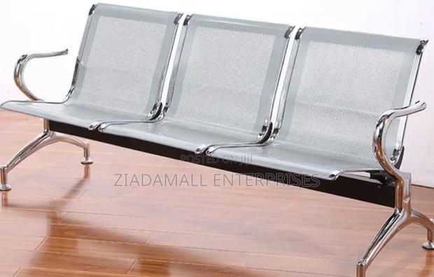 Waiting Bench Sleek Non-Padded 3-Seat Reception Bench