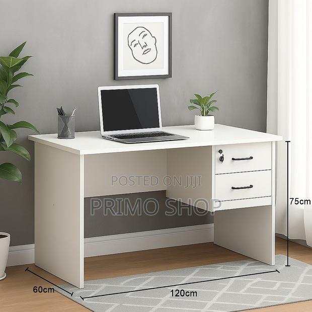 Office Desk : White Home Office Study Desk - main view